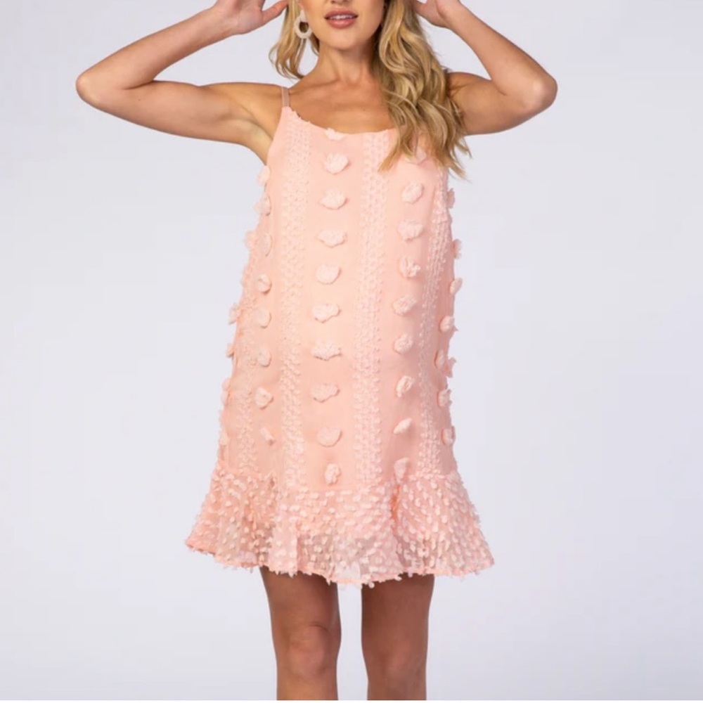 PinkBlush Maternity Dress, Pink, Size M